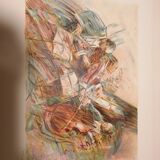 Lithograph signed Puybareau