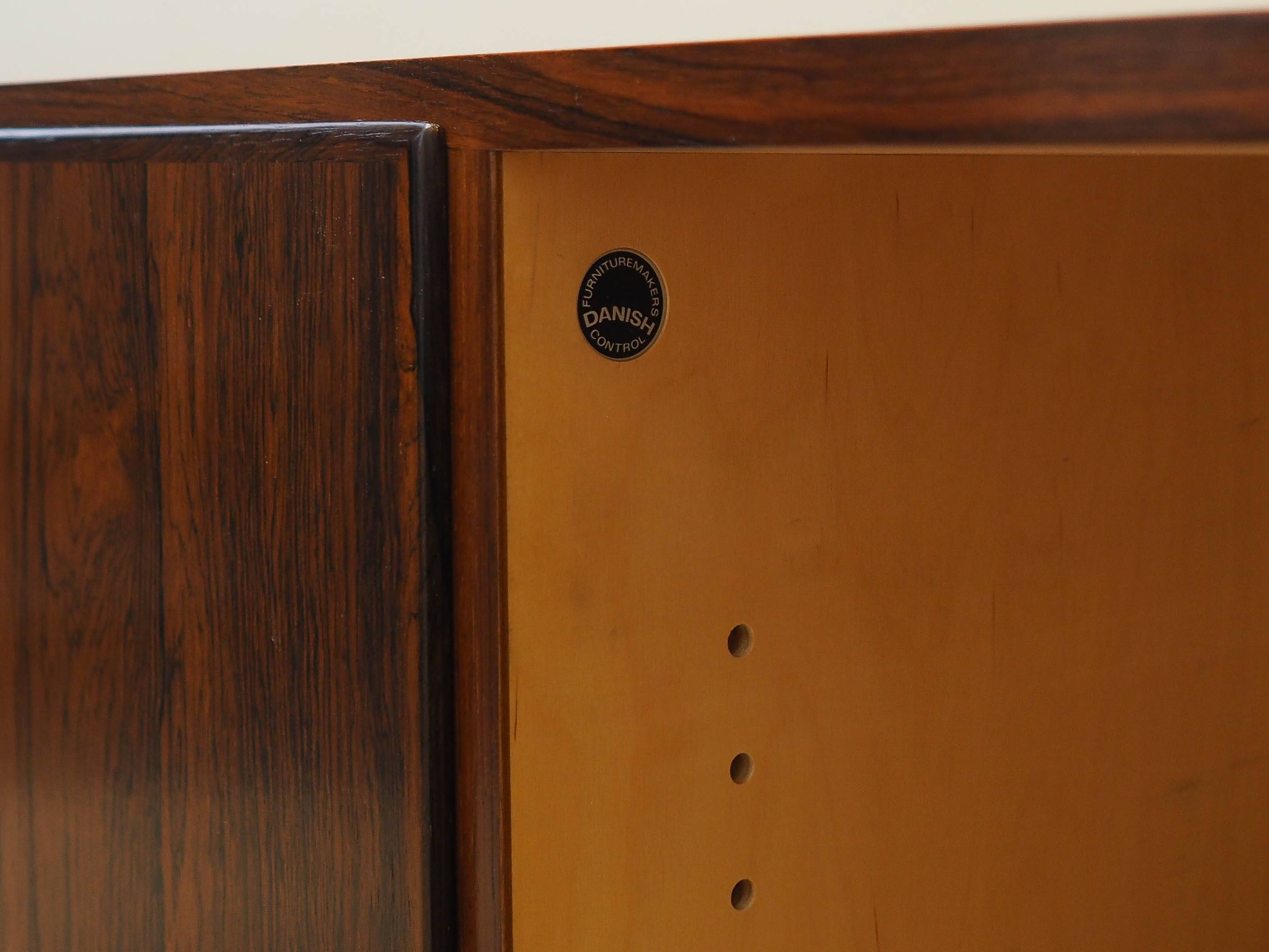 Rosewood cabinet, Danish design, 1970s, designer: Carlo Jensen, manufacture