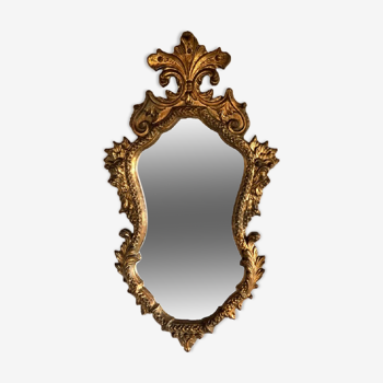 Miroir style baroque en résine des années 70