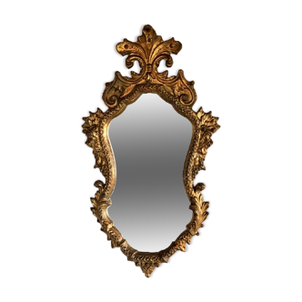 Miroir style baroque en résine des années 70