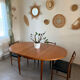 Table ronde scandinave extensible en teck