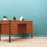 Bureau en teck, design danois, années 1970, fabriqué au Danemark