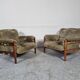 Paire de fauteuils brésiliens en palissandre années 70