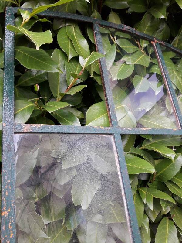 Industrial arched metal windows L73xH110 19th century glass roof