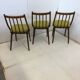 Lot de 3 chaises de salle à manger en bois vintage MIER TOPOLCANY Antonin Suman des années 60 Tchécoslovaquie