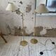 Pair of SCE floor lamps articulated brass 70s