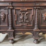 L XIII style oak sideboard