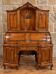 cylinder desk in carved walnut – Louis XV period – 18th century