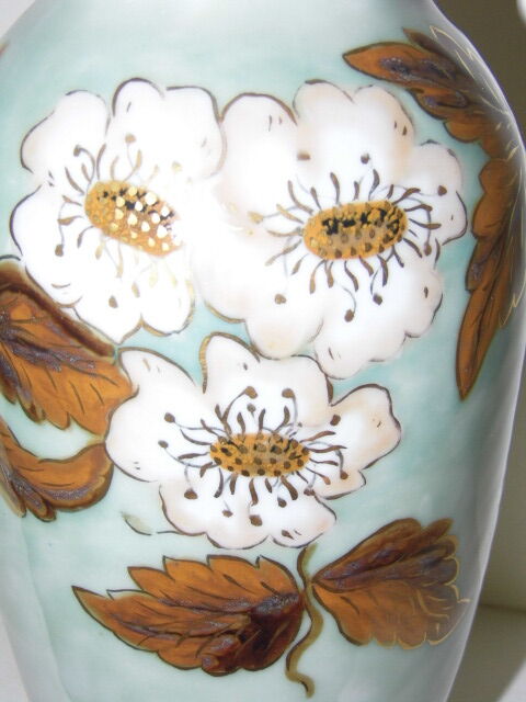 Limoges porcelain vase, signed Camille Tharaud