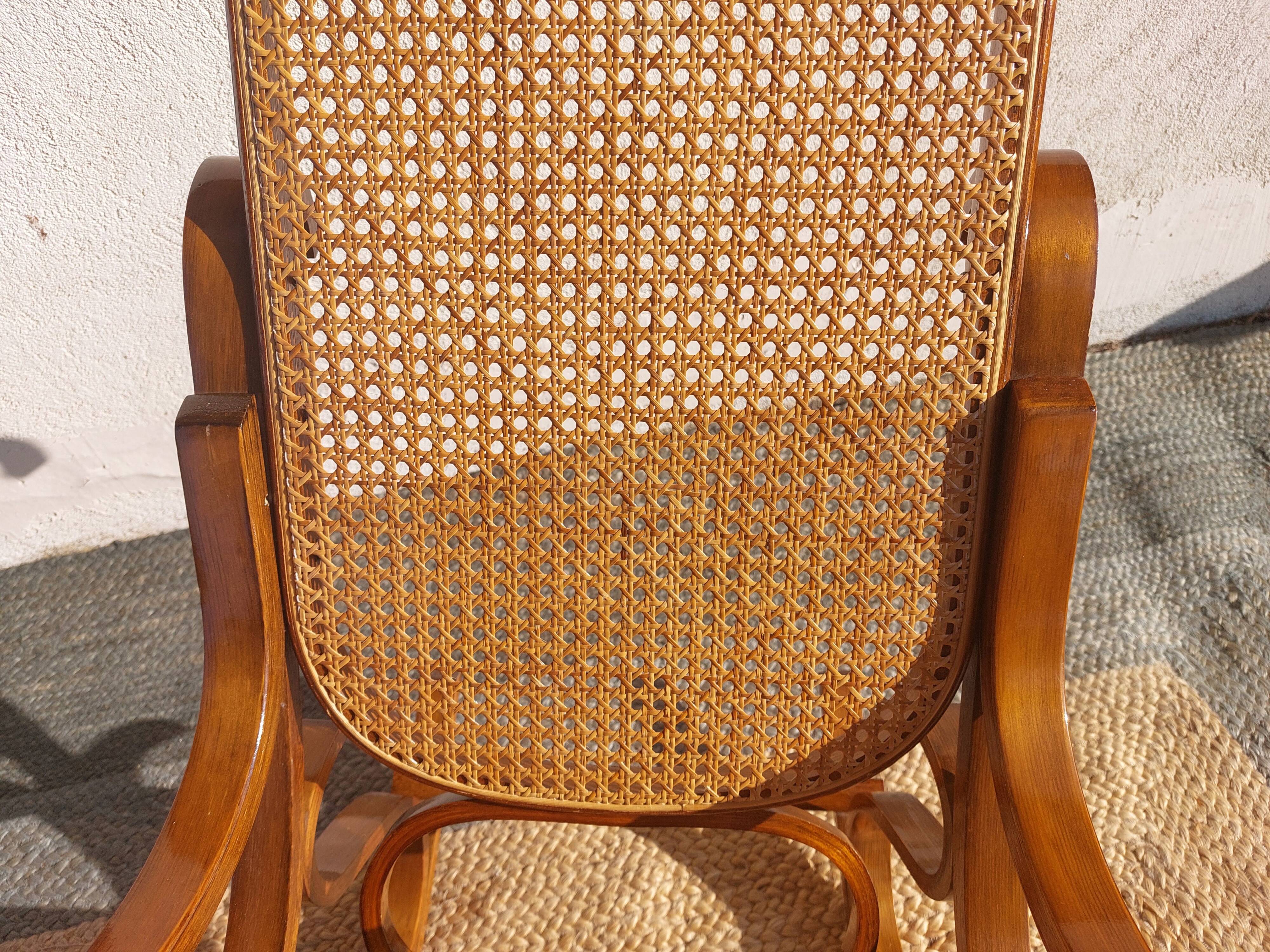Rocking chair, rocking chair, cane
