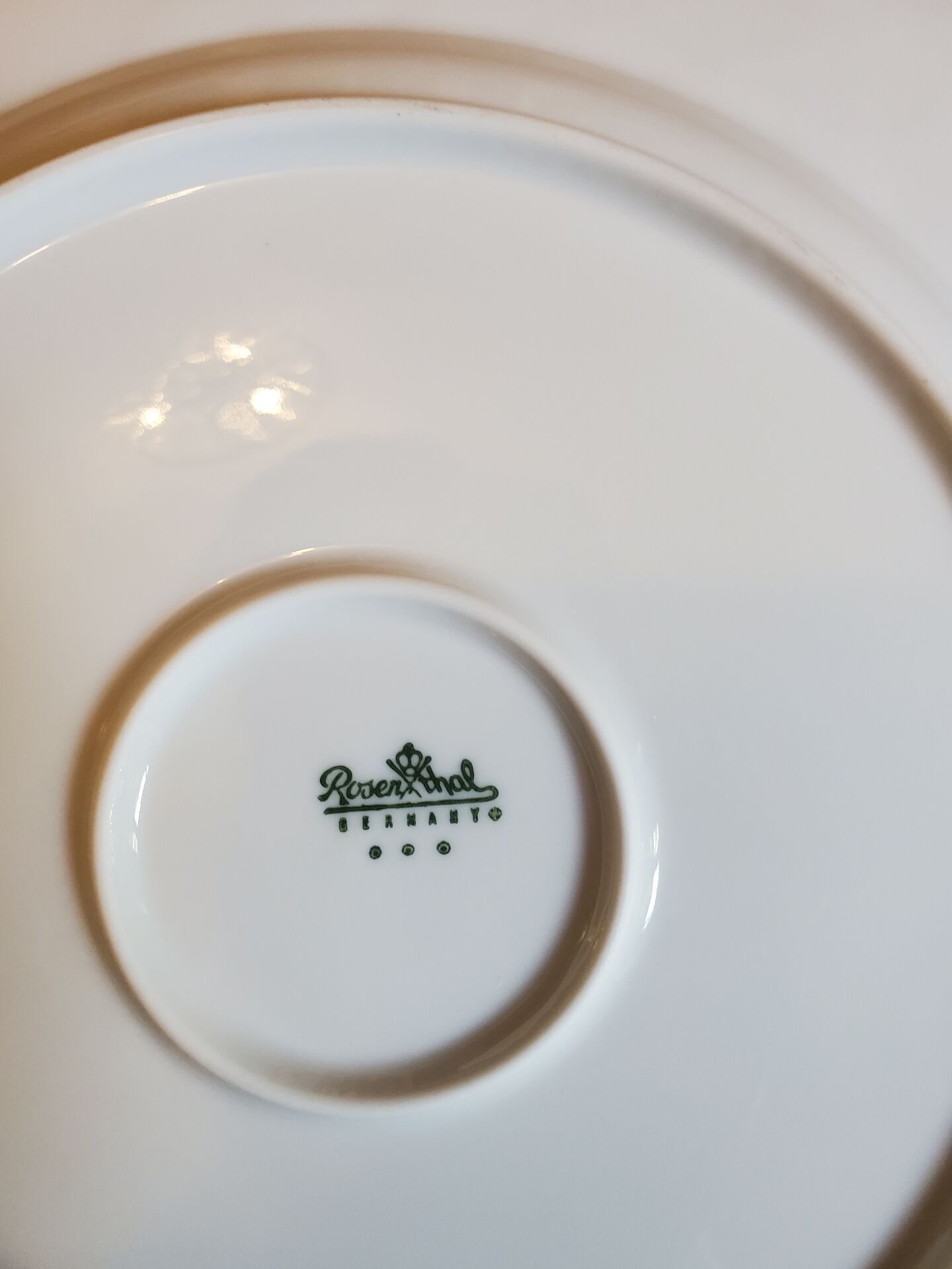 Assiettes plattes Rosenthal Lotus blanc