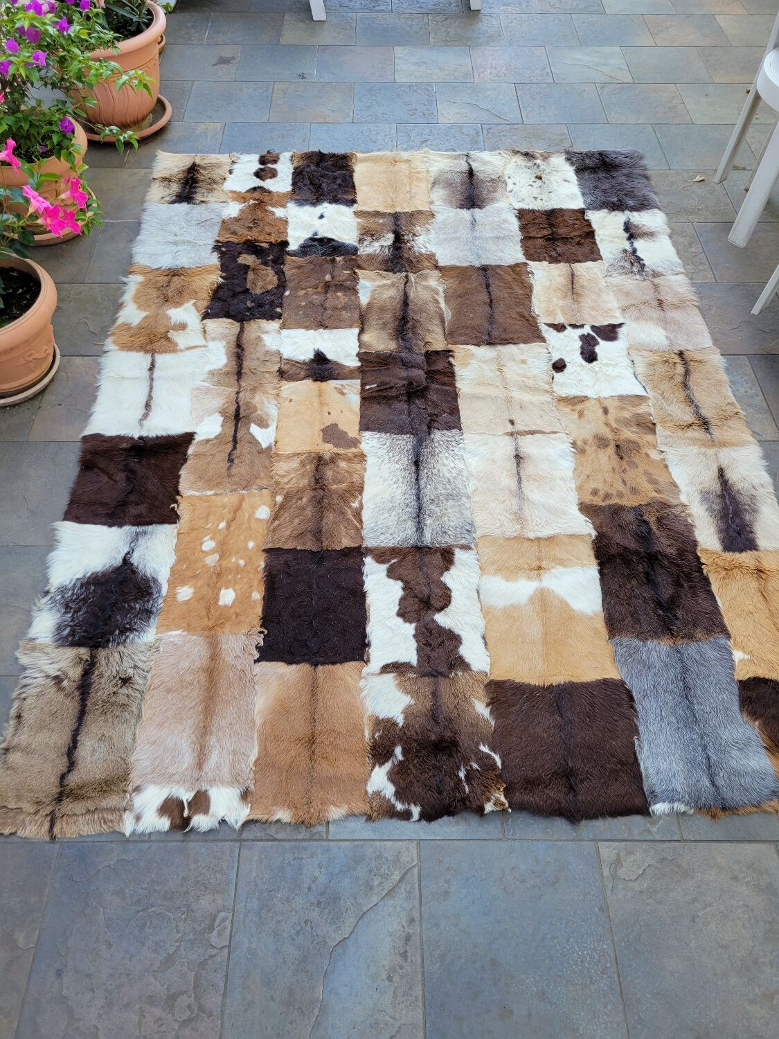 Mexican goatskin rug