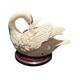 Set of two sculptures representing swans by Guiseppe Armani