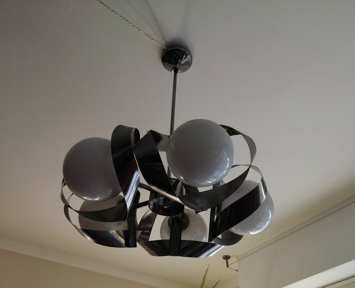 Vintage metal chandelier