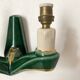 Pair of double art deco ceramic wall lights