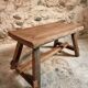19th Century French Oak Farmhouse Bench - Handcrafted Rustic Work Table