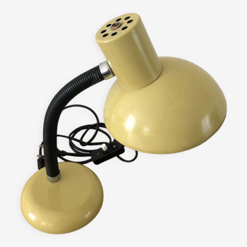 Lampe de bureau vintage métal jaune