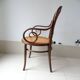 Fauteuil Fischel assise et dossier canné bois courbé