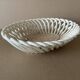 Antique ceramic woven basket