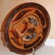 hollow plate terracotta polychrome FPP J. Calvas-Blanchon and J. Rossignol 1950