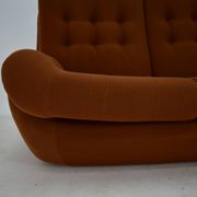 20th Century , Brown Atlantis Three seats Sofa, 1960s