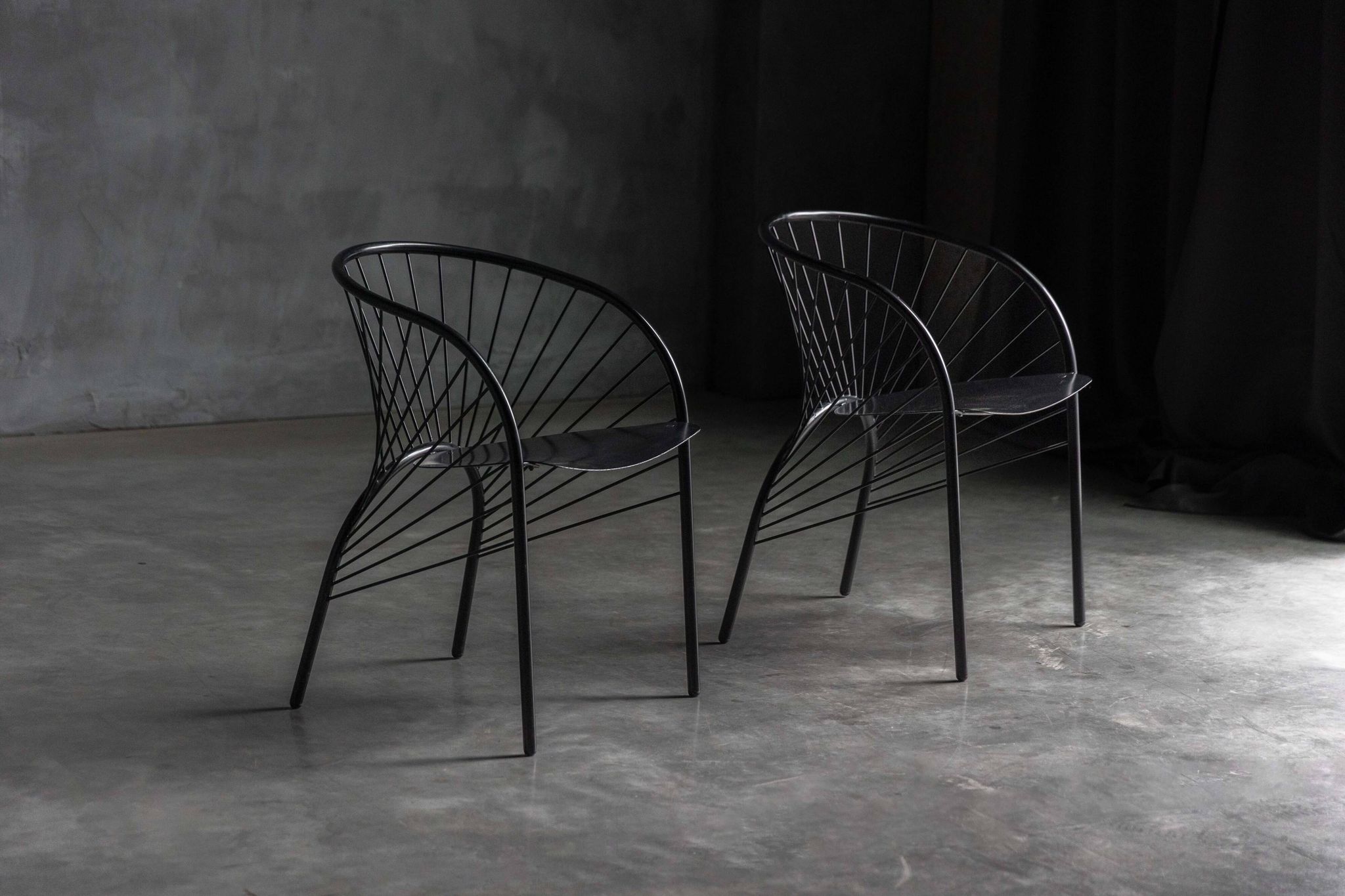 "Lizzie" chairs by Regis Portier for Paolo Pallucco, Italy, 1980s