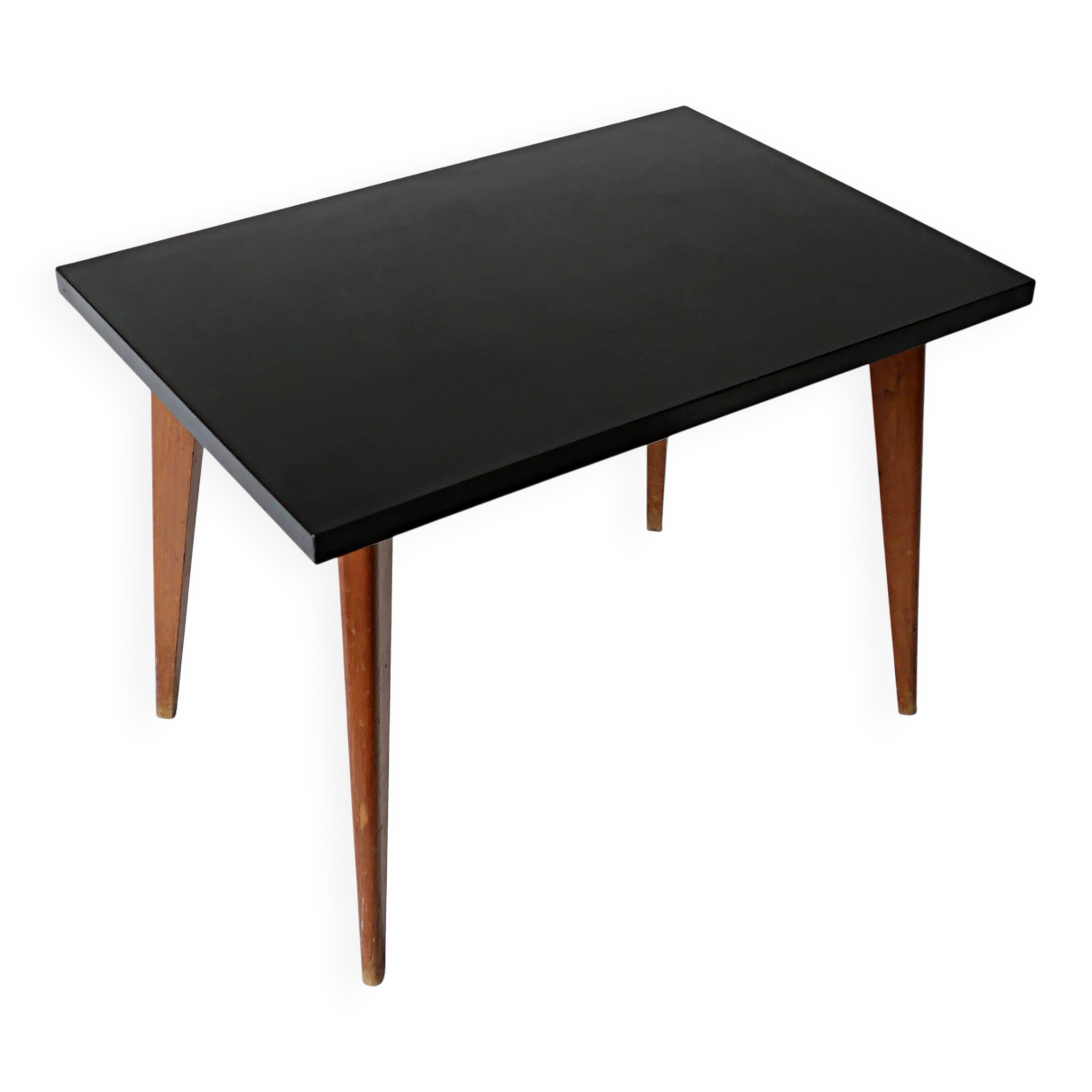 Vintage coffee table design 1960 1970 in wood and formica 60s 70s