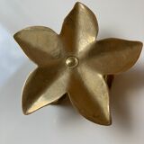 Brass flower candle holder