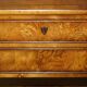 Paire de buffets vintage néoclassique en bois de ronce de chêne