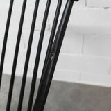 Rocking chair Grandessa en Hêtre noir par Lena Larsson 1960 pour Nesto