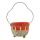 H8Z Basket Sugar Bowl with Glass Kralik Type