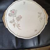 Dish with Art Deco ears. Floral pattern. Longchamp.