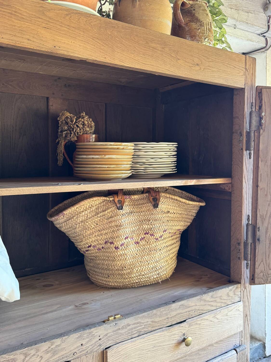 The rustic oak dresser