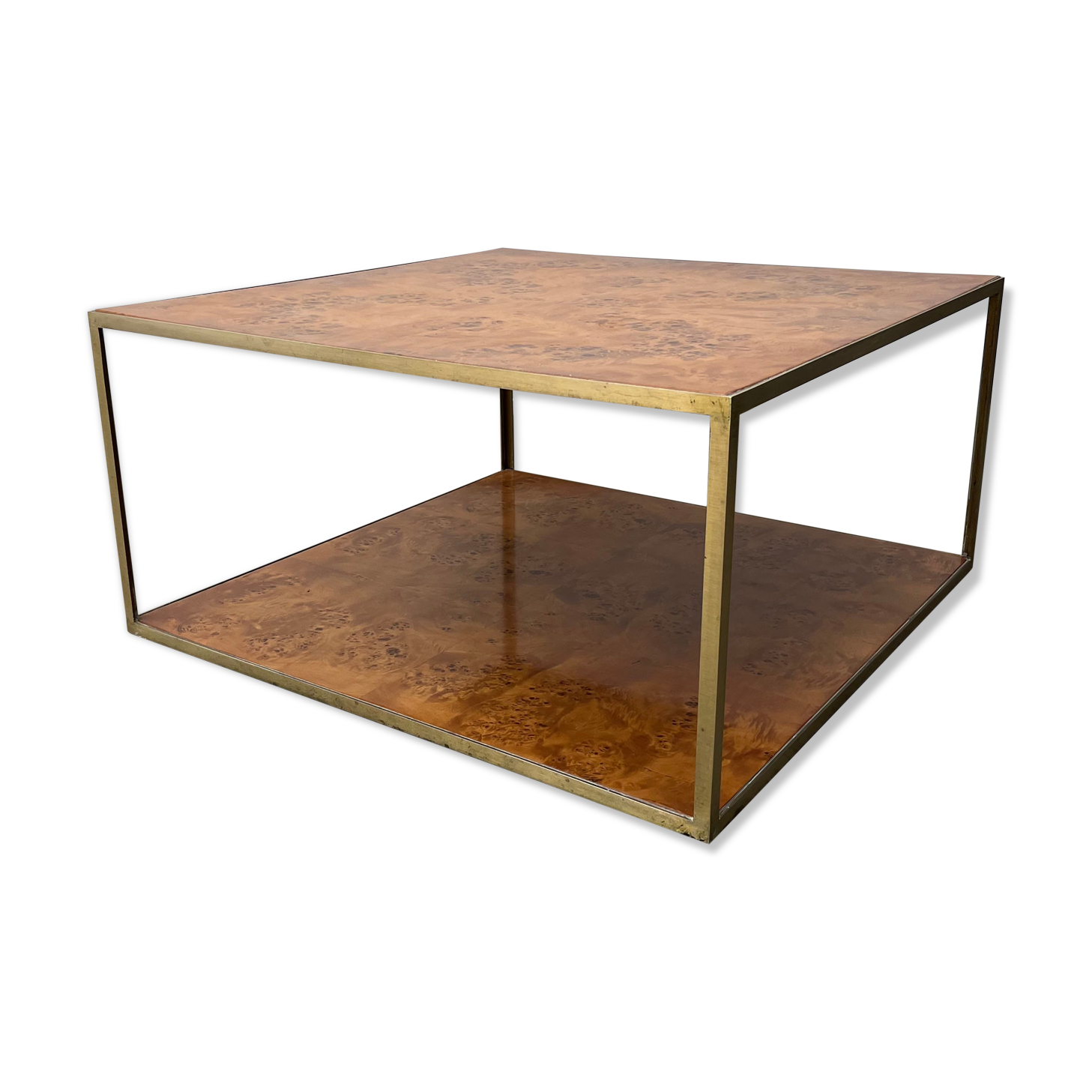 Elm magnifying glass squared coffee table