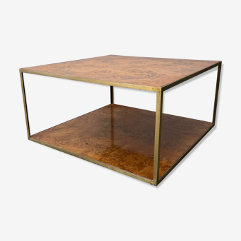 Elm magnifying glass squared coffee table