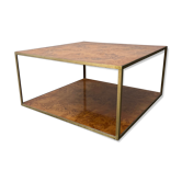 Elm magnifying glass squared coffee table