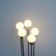 Five-globe opaline glass floor lamp by Arlus