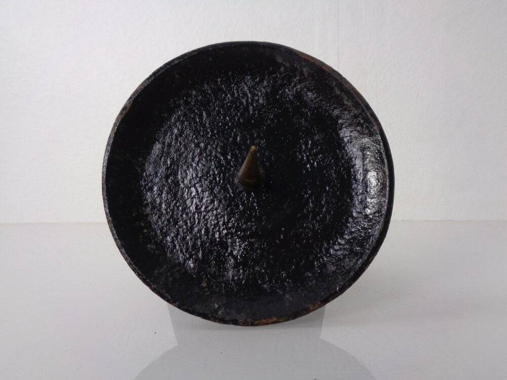 German Brutalist Iron Candleholder, 1960s