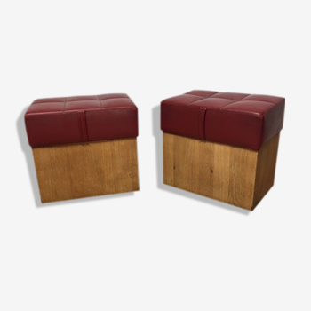 Pair of stools vitage design 1970