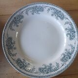 4 old flat plates Terre de fer