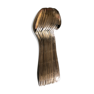 Batch of silver metal tablespoons