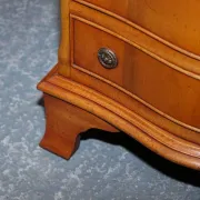 Georgian Style Yew Wood Bedside Tables, Set of 2