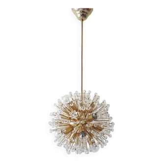 Emil Stejnar Lustre Sputnik Dandelion Gold Mid-Century, 1970s