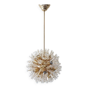 Emil Stejnar Lustre Sputnik Pissenlit Doré Milieu du Siècle, Années 1970