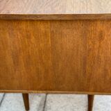 Vintage mid century modern oak desk