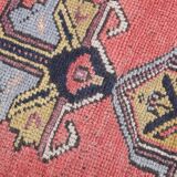 4x7 Tapis Vintage Rose Contemporain Ancien