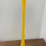 Grand soliflore en verre jaune