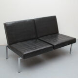 1960s 2-seater sofa in synthetic leather