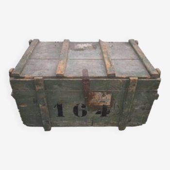 Large old wooden transport crate