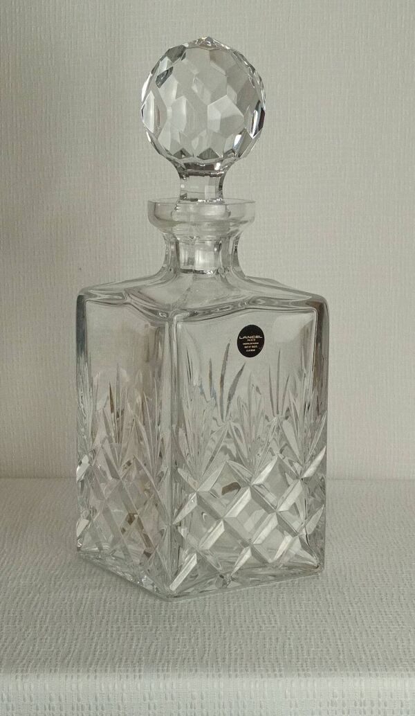 Carafe à whisky cristal Lancel Paris vintage